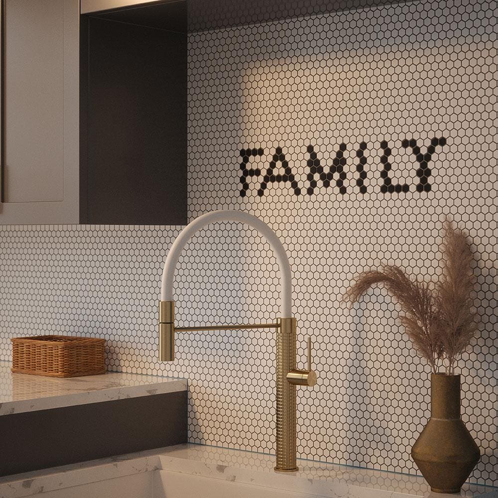 5/8″ Muze Hexagon White 9.875 in. x 11.375 in. Hexagon Matte Glass Wall and Floor Mosaic Tile (0.78 sq. ft./Each) - Hercitys