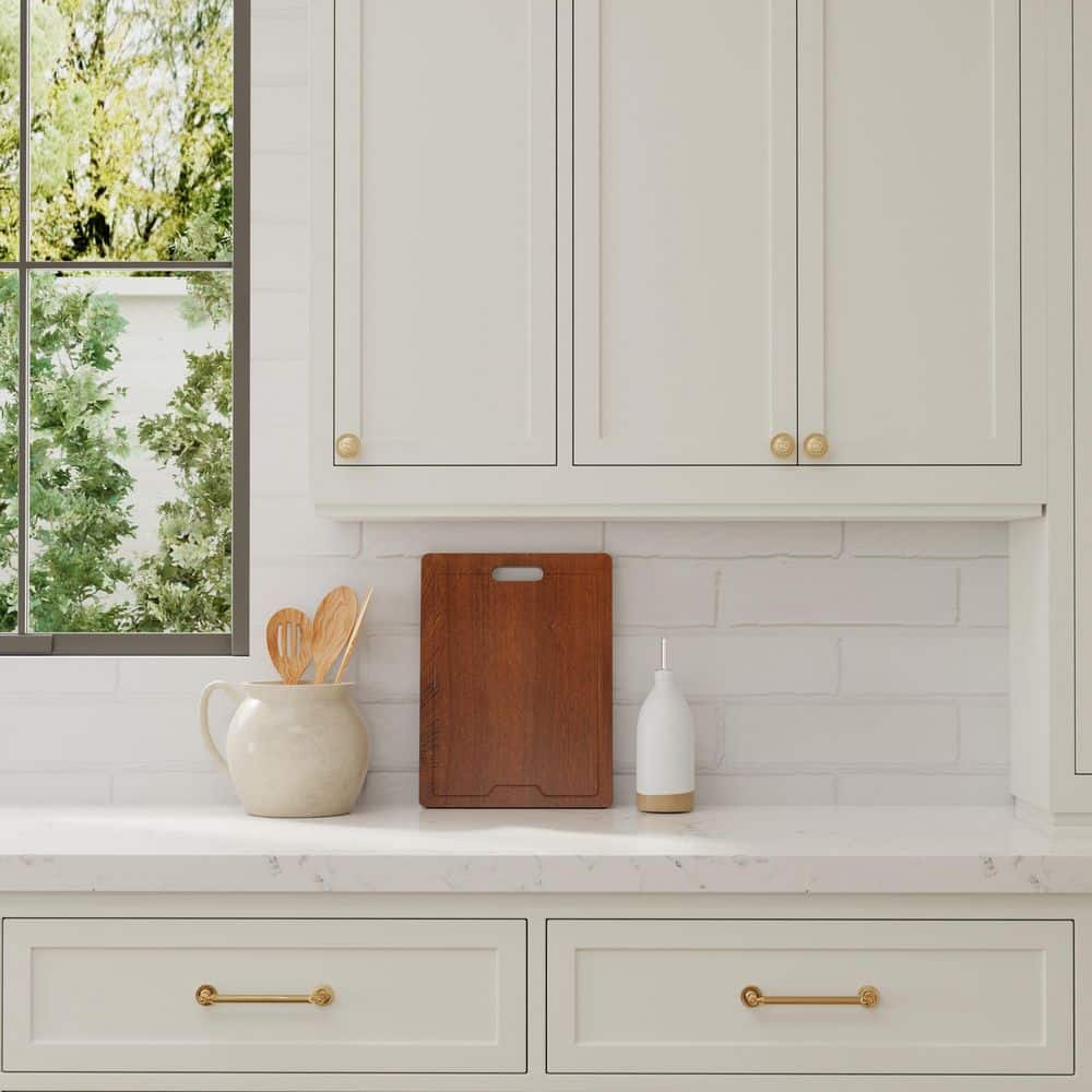 10-Pack Minted 1-1/2 in. (38 mm) Traditional Satin Brass Round Cabinet Knob - Hercitys