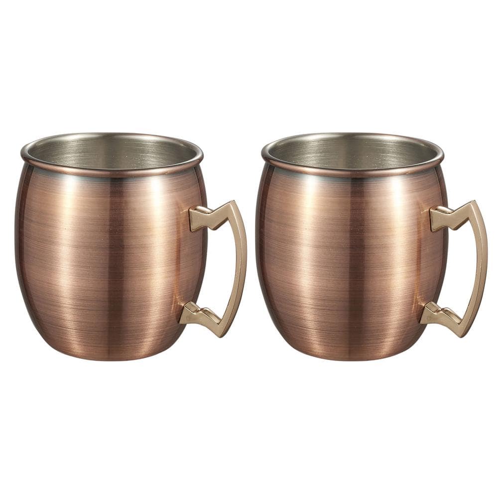 2-Piece Brushed Copper Mule Mug Set - Hercitys