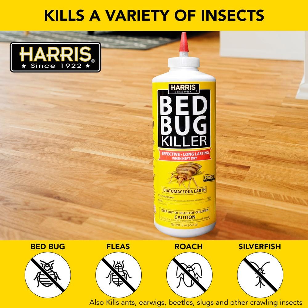 16 oz. 5-Minute Bed Bug Insect Killer Foaming Spray and 8 oz. Diatomaceous Earth Bed Bug Killer Value Pack - Hercitys