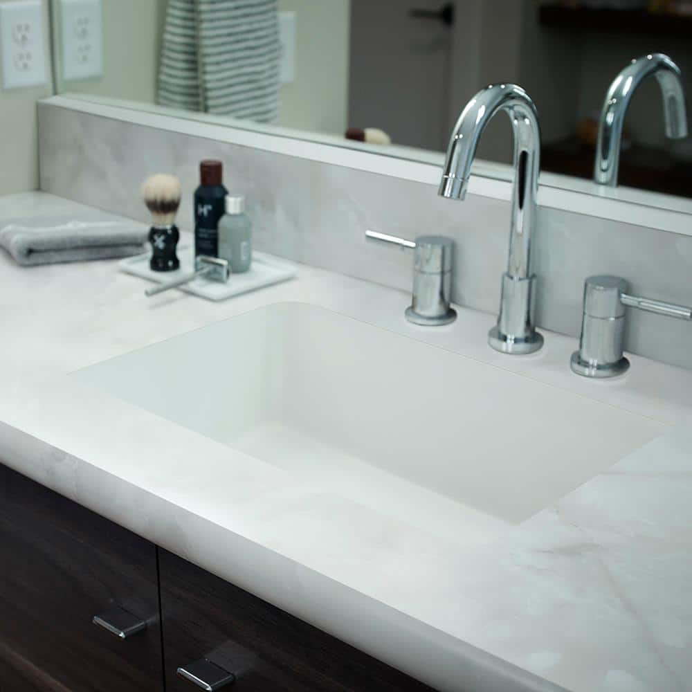 4 ft. x 8 ft. Laminate Sheet in Ice Onyx with Matte Finish - Hercitys