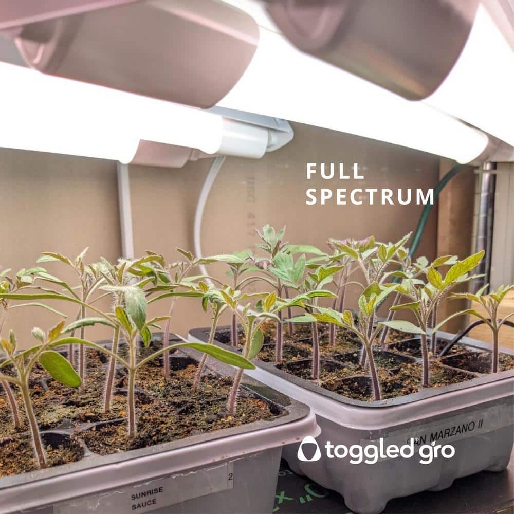 2 ft. 25-Watt Ultra-High Output Full Spectrum LED Grow Light Fixture (2 Tubes Included) - Hercitys