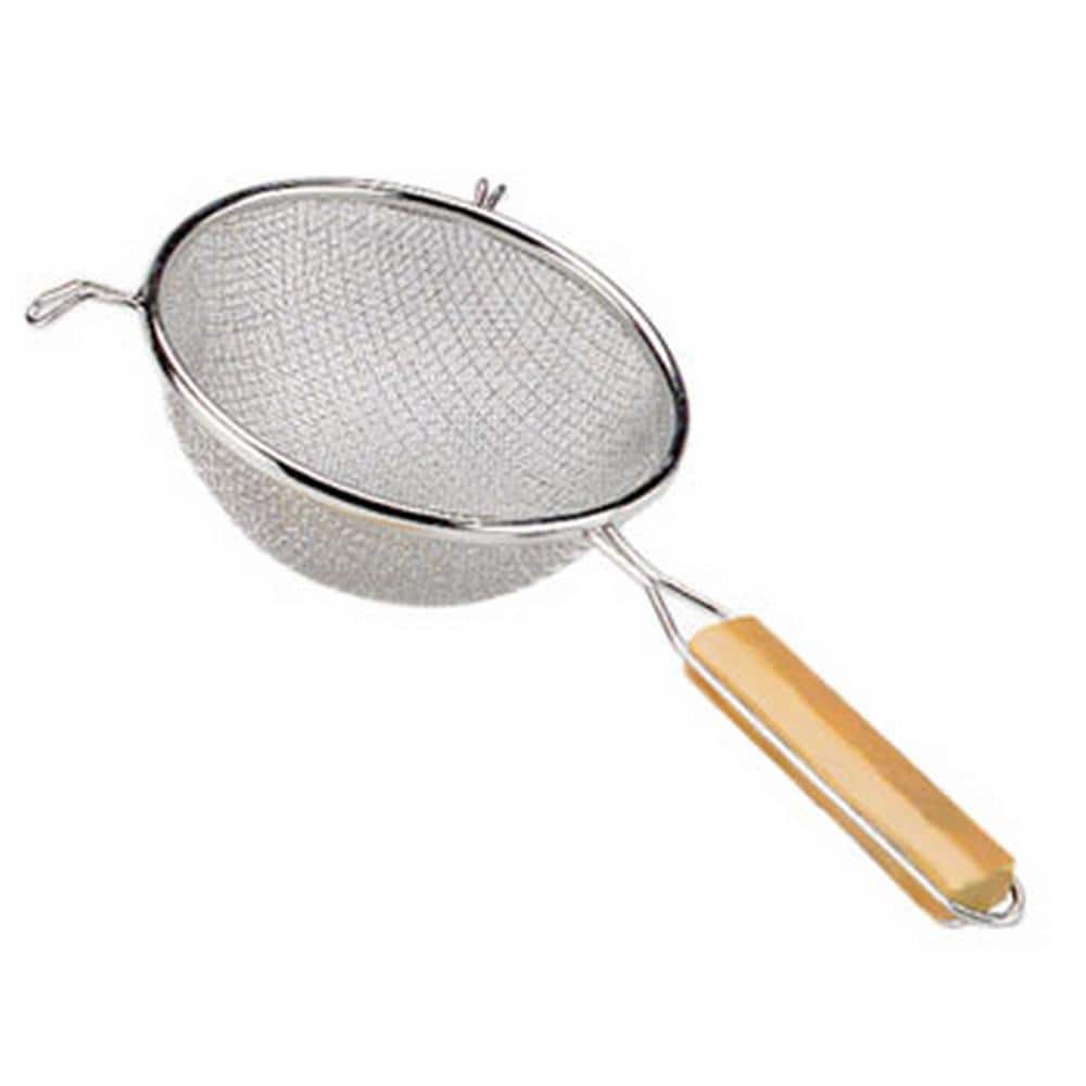 10 In Commercial Tinned Double-Mesh Steel Strainer - Hercitys