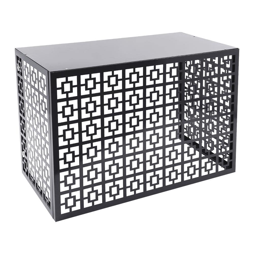 43.31 in. x 21.65 in. x 31.5 in. Gray Aluminium Alloy Outdoor Garden Fence Air Conditioner Fence Privacy Fence Cover - Hercitys