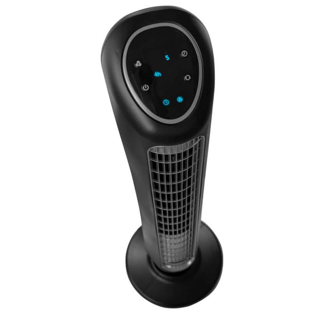 43 in. 5 Fan Speeds Tower Fan in Black with Oscillation - Hercitys
