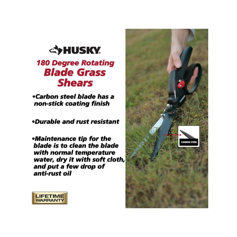 5 in. 180 Degree Rotating Blade Grass Shears - Hercitys