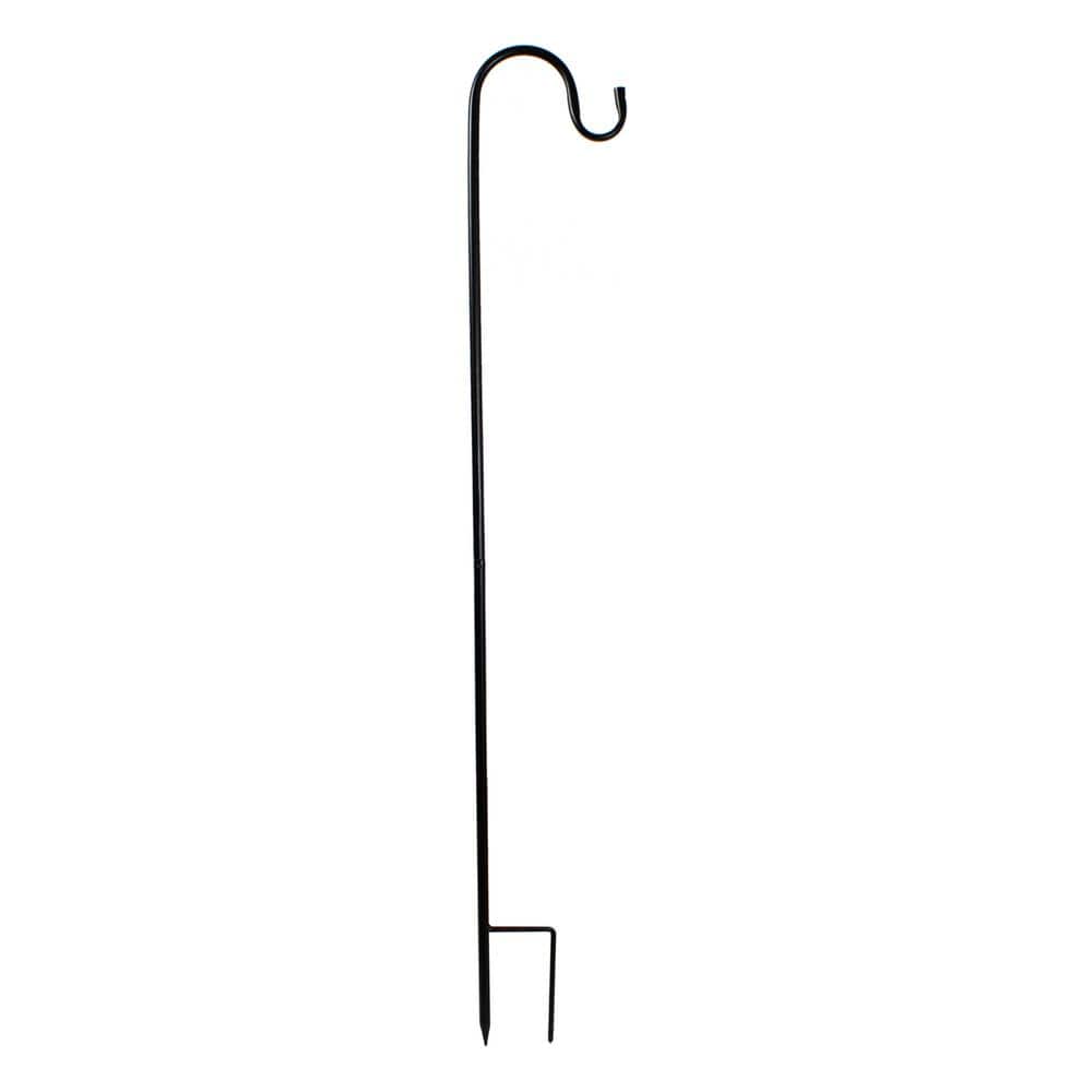 36 in. H x 0.5 in. W x 0.5 in. L Gray Metal Shepard’s Hook Outdoor Garden Stake - Hercitys