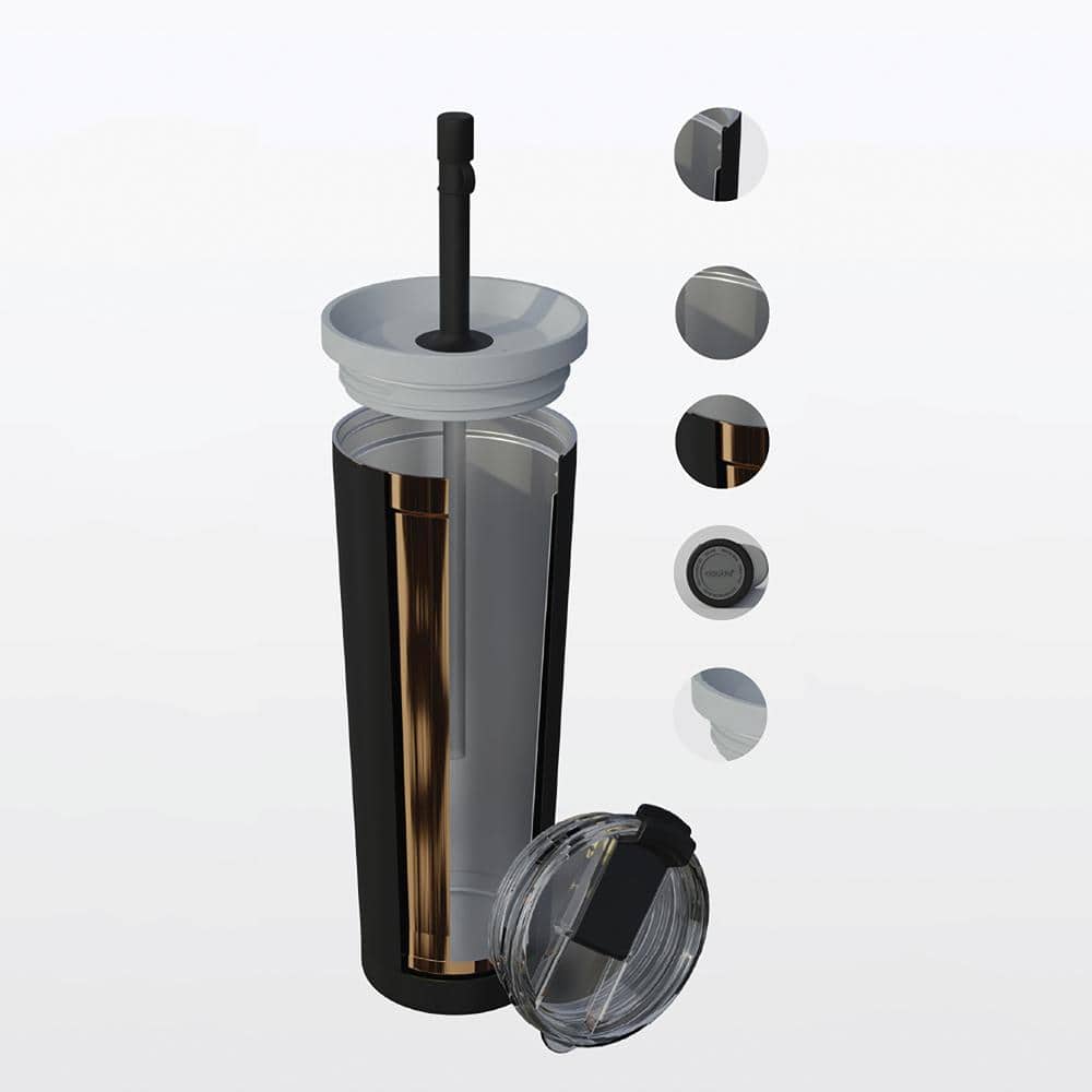 27 oz. Double Walled Vacuum Insulated Red Stainless Steel Travel Tumbler - Hercitys