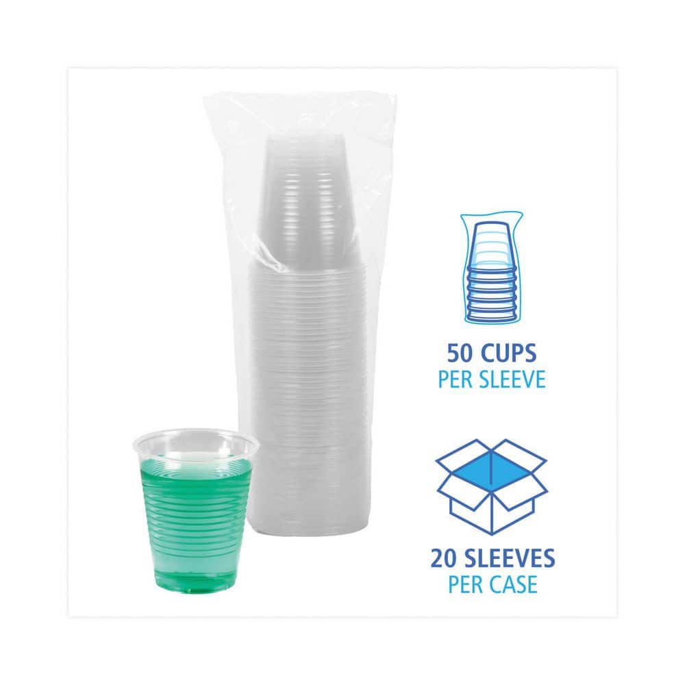 12 oz. Polypropylene Translucent Plastic Cold Cups (1000-Carton) - Hercitys