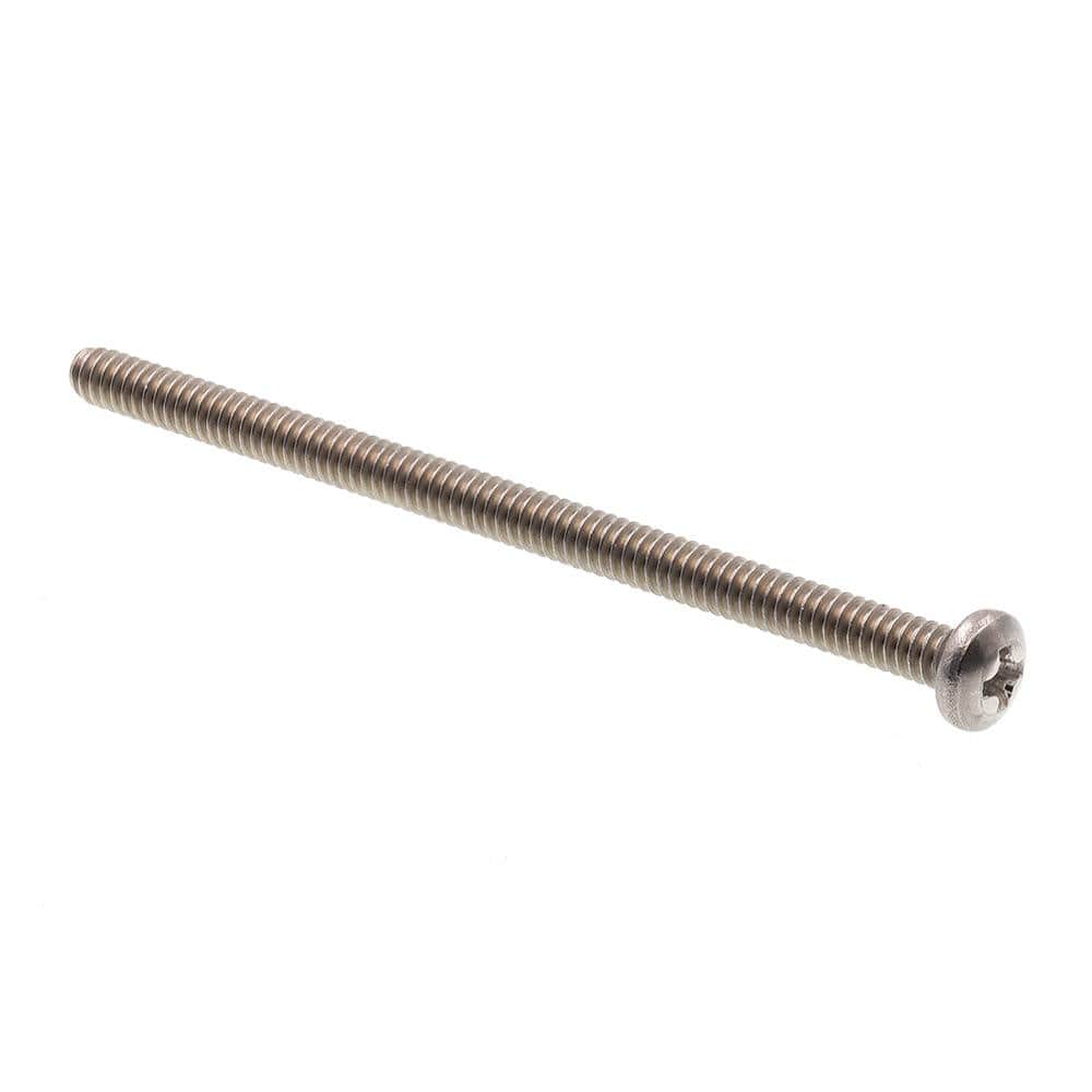 #4-40 x 2 in. Grade 18-8 Stainless Steel Phillips Drive Pan Head Machine Screws (25-Pack) - Hercitys
