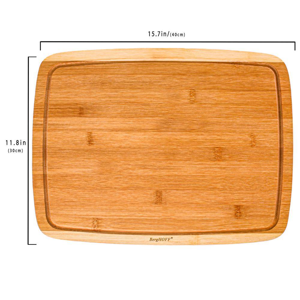 2-Piece Rectangular Bamboo Cutting Boards, 2-Tone Stripe - Hercitys