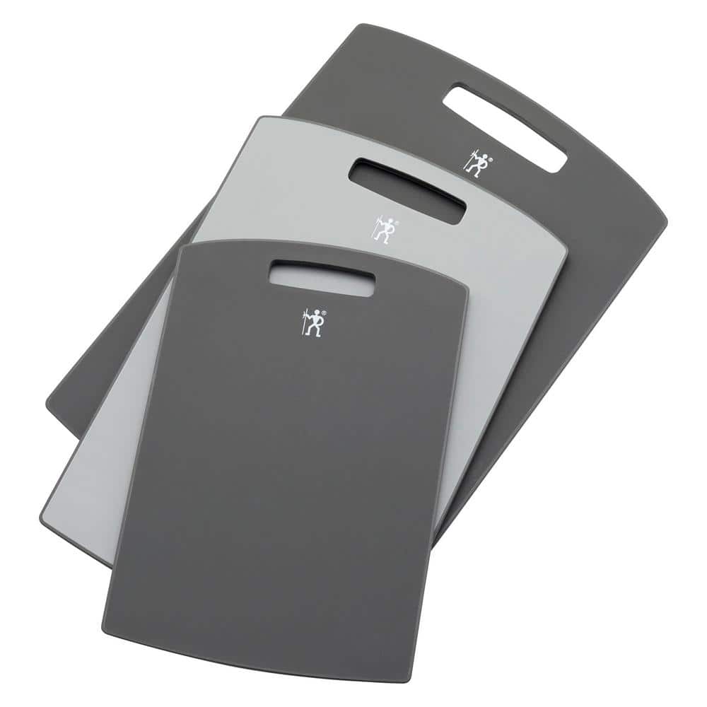 3-pc Plastic Cutting Board Set – Grey - Hercitys