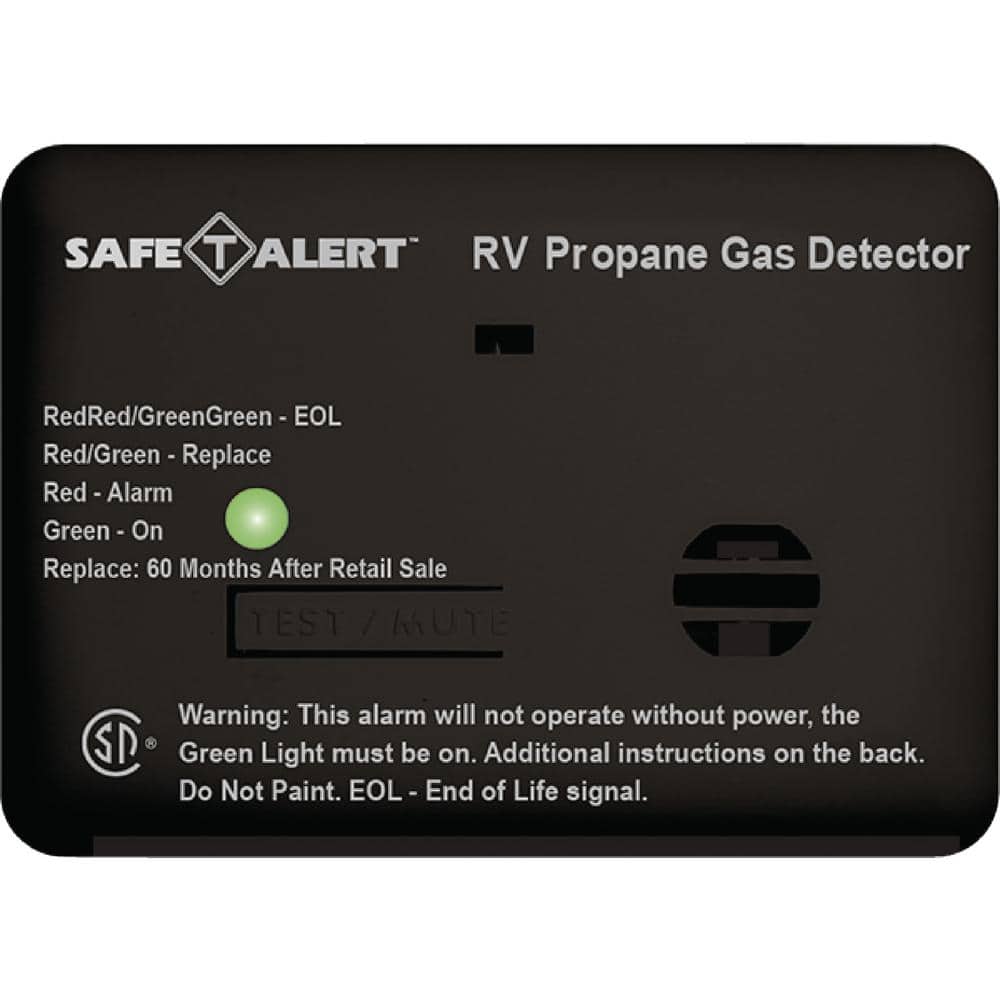 20 Series 12-Volt Safe-T-Alert Mini RV Propane/LP Gas Alarm in Black - Hercitys
