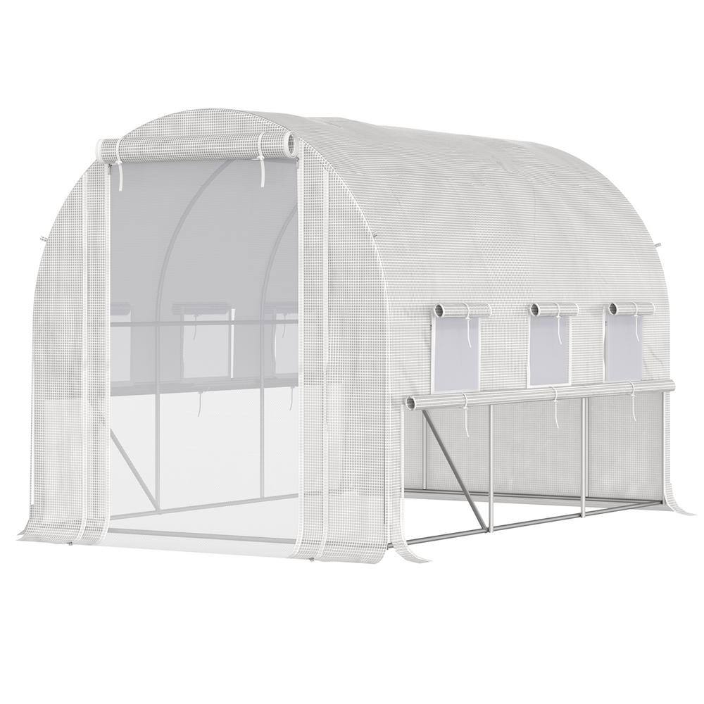 120 in. W x 84 in. D x 84 in. H Walk-In Tunnel Greenhouse - Hercitys