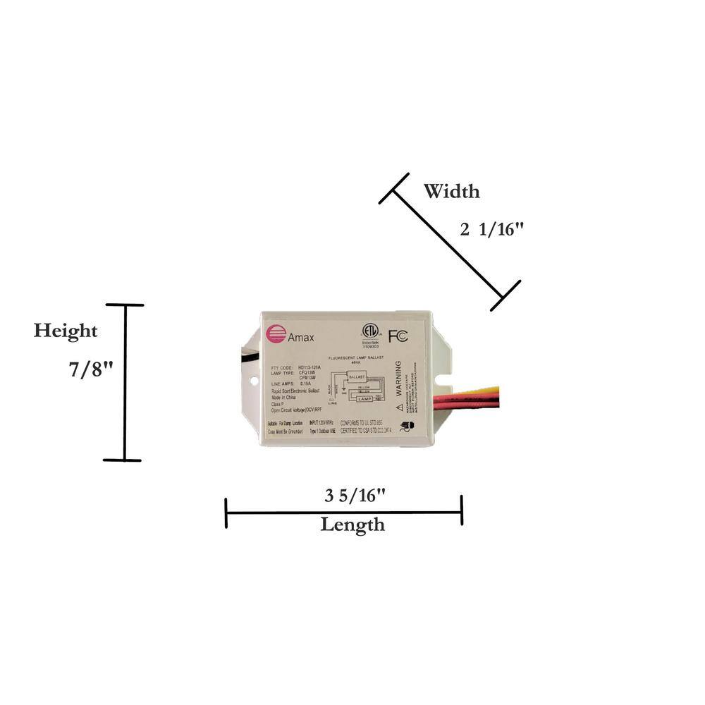 120-Volt 3.31 in. 1-PLC 13-Watt Electronic Ballast Lamp - Hercitys