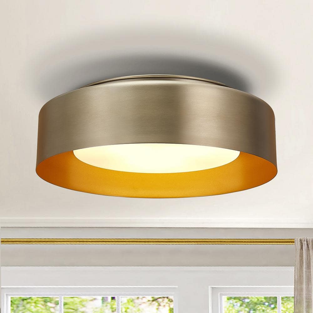 16 in. 3-Light Gold Flush Mount - Hercitys