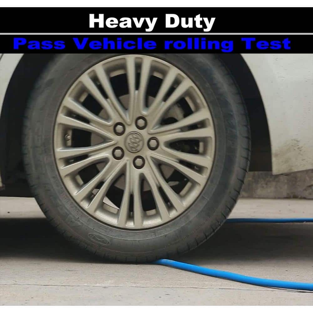 3/4 in. x 6 ft. Heavy-Duty Hybrid Garden Lead Kink Resistant, All-Weather Flexible with Swivel Grip Handle Blue - Hercitys