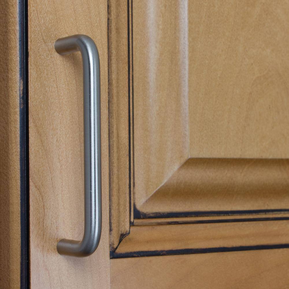 4 in. Center-to-Center Stainless Steel Solid Wire Cabinet Pulls (10-Pack) - Hercitys