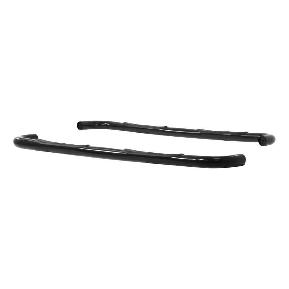 3-Inch Round Black Steel Nerf Bars, No-Drill, Select Chevrolet, GMC C, K - Hercitys