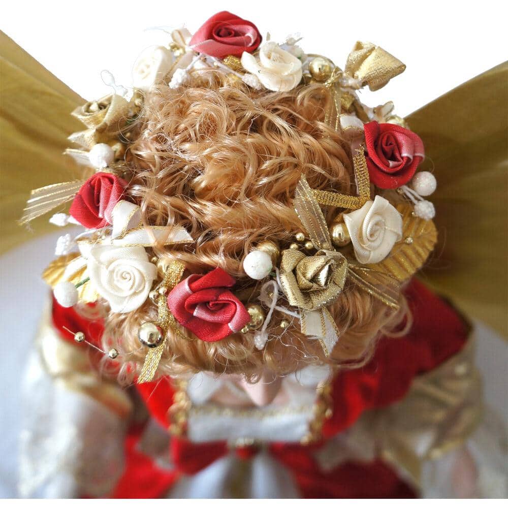 32 in. Standing Angel Figurine with Music, Lights, and Motion, Standing Decor, Christmas Animatronics - Hercitys