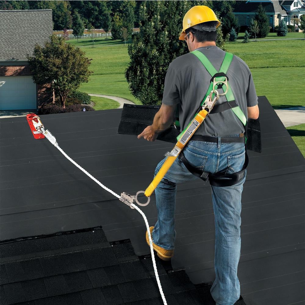 50 ft. Fall Protection Rope Lifeline with Lanyard - Hercitys