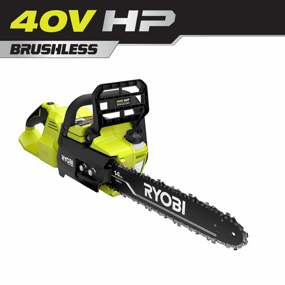 40V HP Brushless 14 in. Battery Chainsaw with 4.0 Ah Battery and Charger - Hercitys