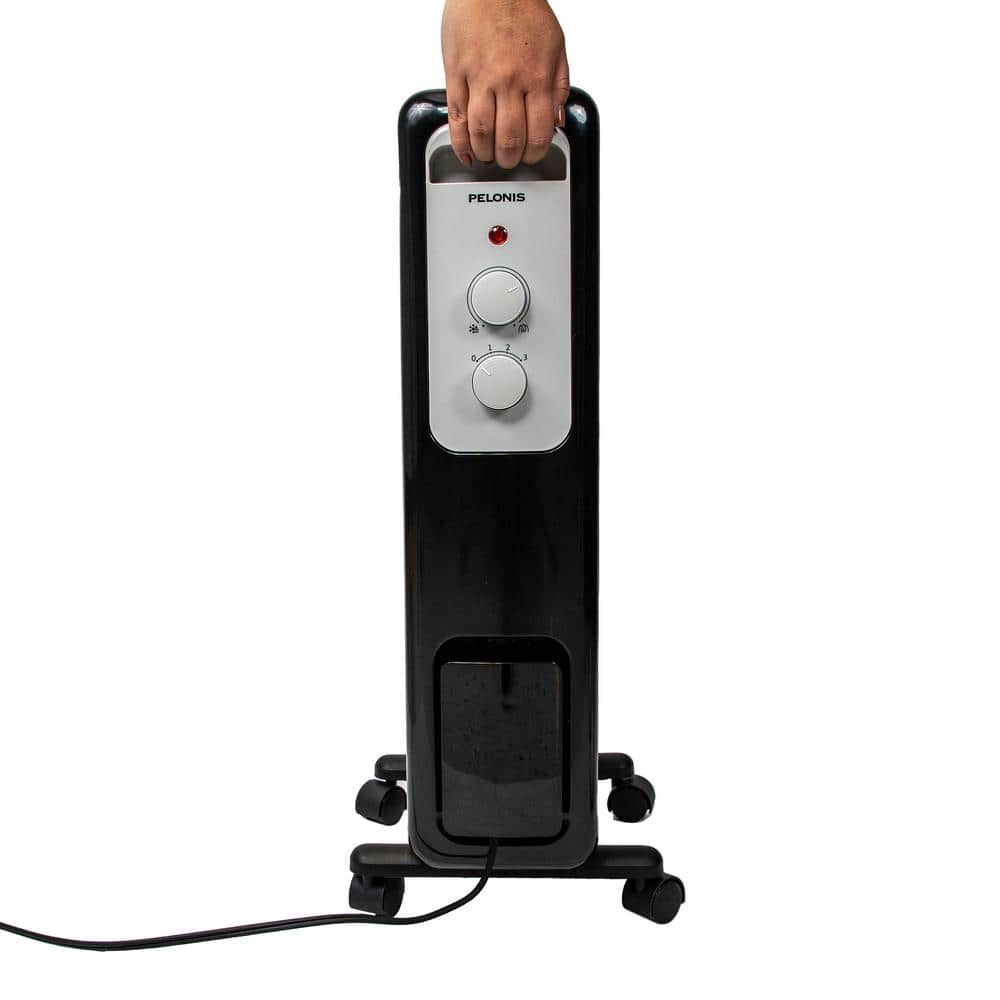 1,500-Watt Oil-Filled Radiant Electric Space Heater with Thermostat - Hercitys