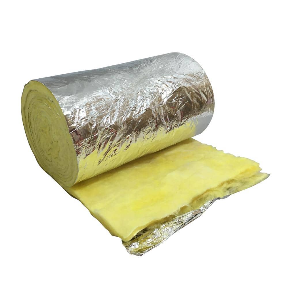 12 in. x 15 ft. Foil and Fiberglass Duct Insulation - Hercitys