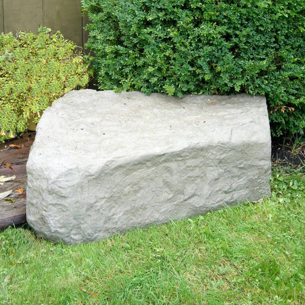 14 in. x 36 in. x 27 in. Sandstone Polyethylene Large Right Triangle Landscape Rock - Hercitys