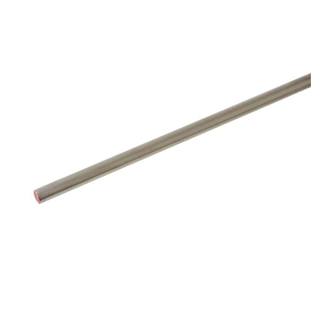 1/2 in. x 3 ft. Zinc Plated Steel Solid Round Rod - Hercitys