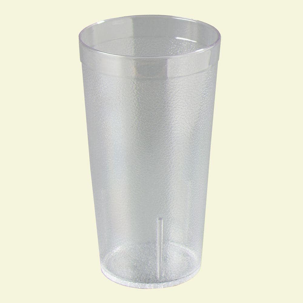 12 oz. SAN Plastic Stackable Tumbler in Clear (Case of 24) - Hercitys