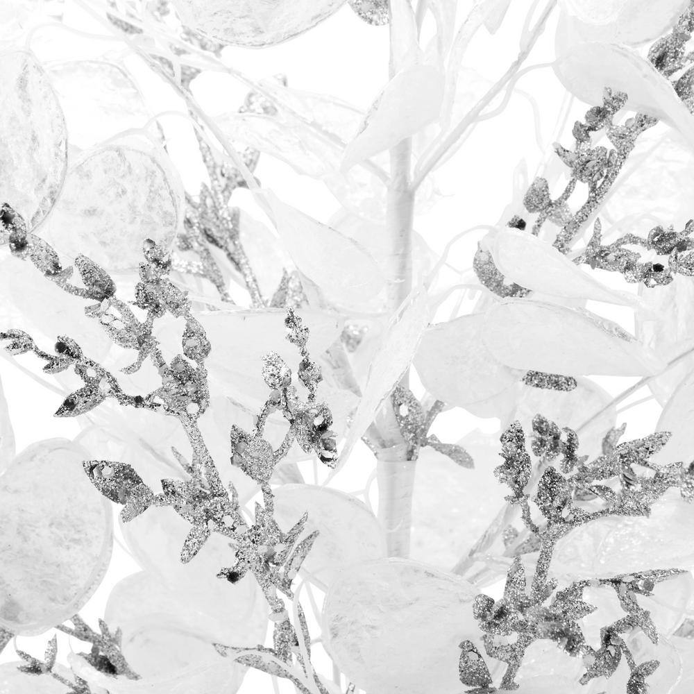 26 in. White Frost Tabletop Centerpiece Artificial Tree - Hercitys