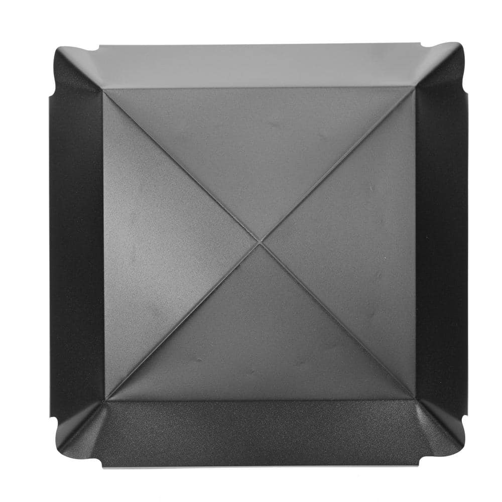 12 in. Round Bolt-On Single Flue Chimney Cap in Black Galvanized Steel - Hercitys