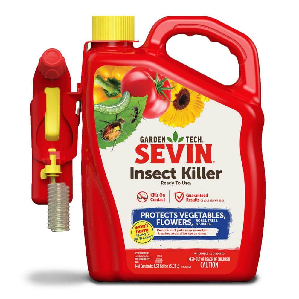 1.33 gal. Outdoor Lawn and Garden Insect Killer with Ready-To-Use Battery-Powered Sprayer - Hercitys