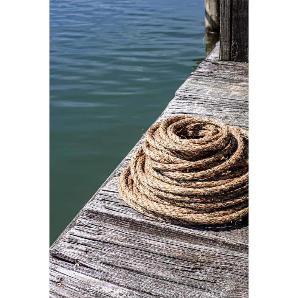 5/16 in. x 400 ft. – Twisted Manila 3 Strand Natural Fiber Utility Rope - Hercitys