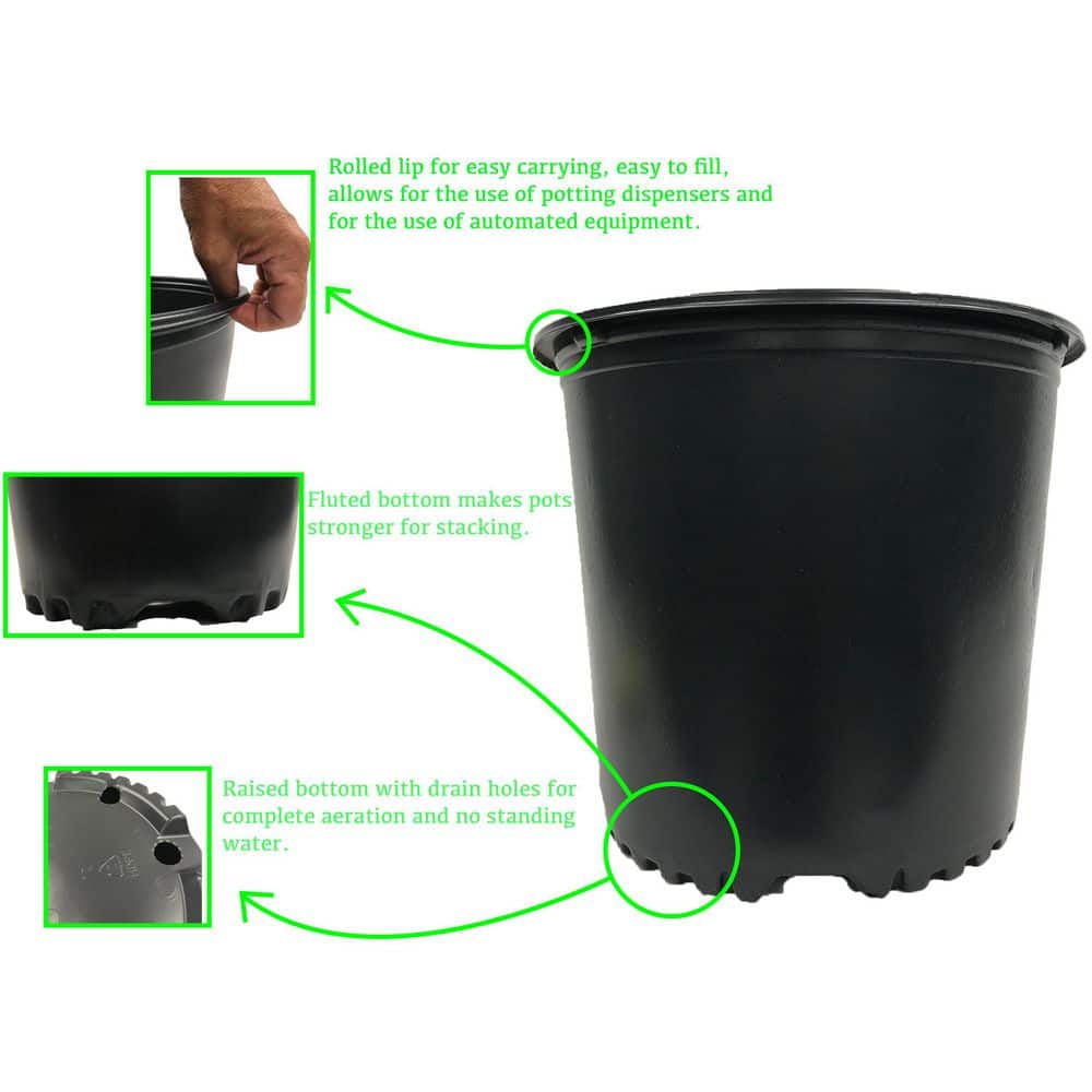 3 Gal. Nursery Pots (20-Pack) - Hercitys