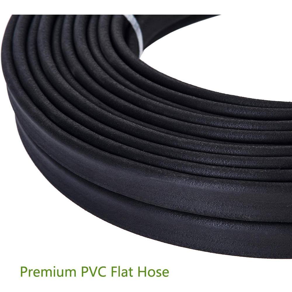 1/2 in. x 50 ft. Garden Soaker Hose More Water leakage Heavy-Duty Metal Hose Connector Ends - Hercitys