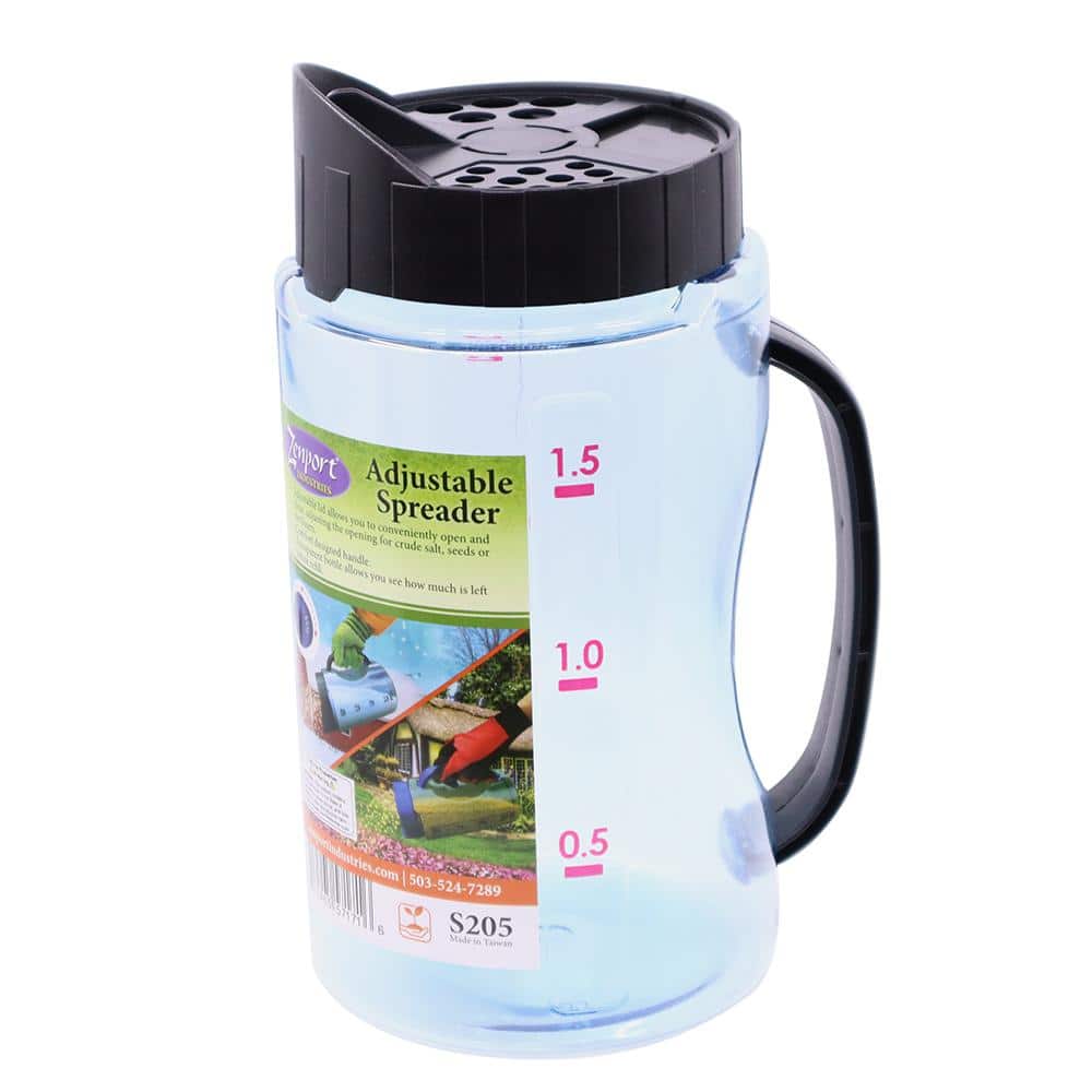 50 oz. Adjustable Fertilizer Spreader for Salt, Seeds or Fertilizer - Hercitys