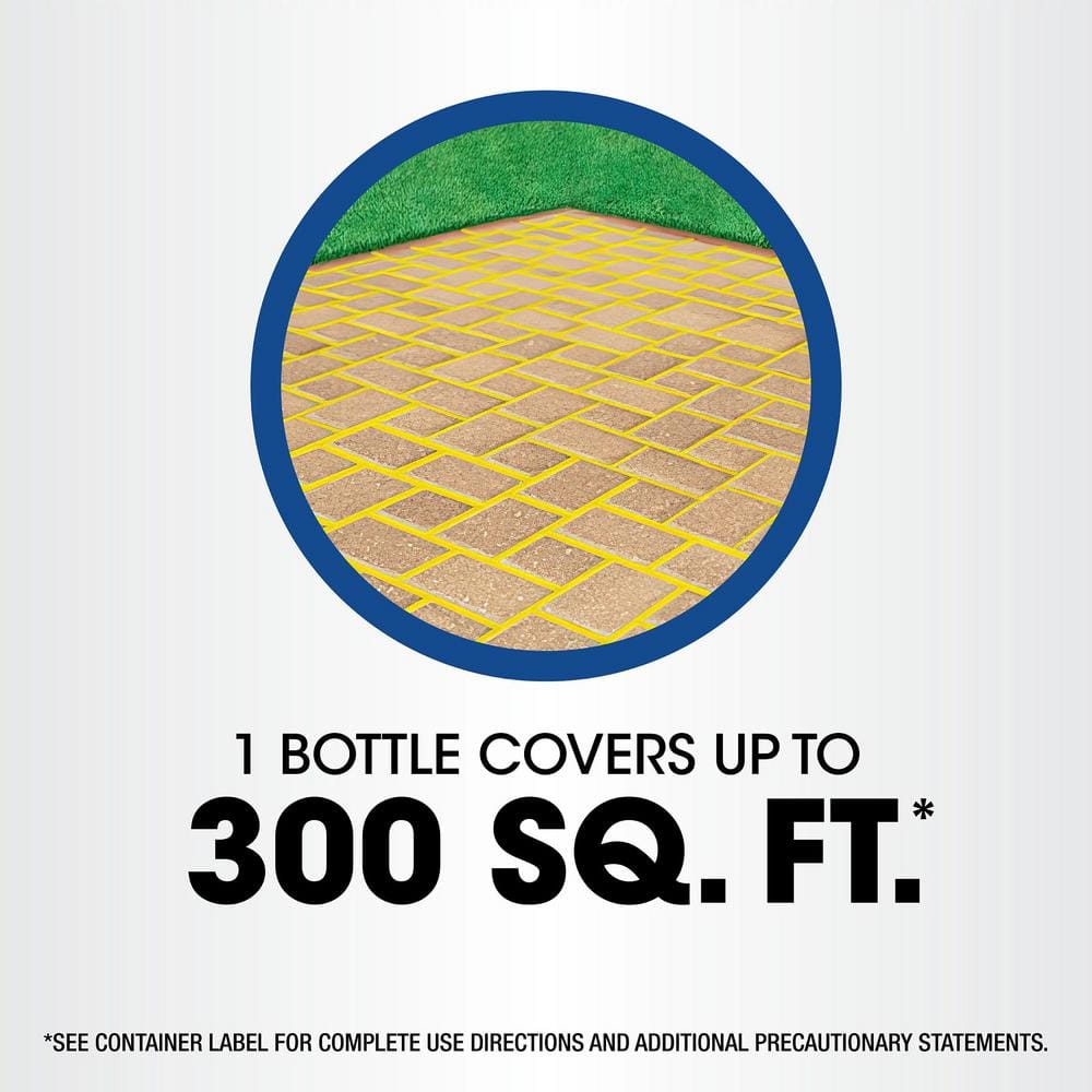 1 Gal. Weed and Grass Killer₄ with Sure Shot Wand, Use In and Around Flower Beds, Trees, and Driveways - Hercitys