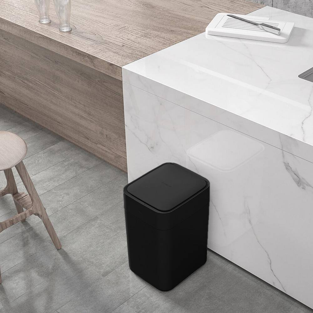 4.1 Gal. Black Smart Trash Can - Hercitys