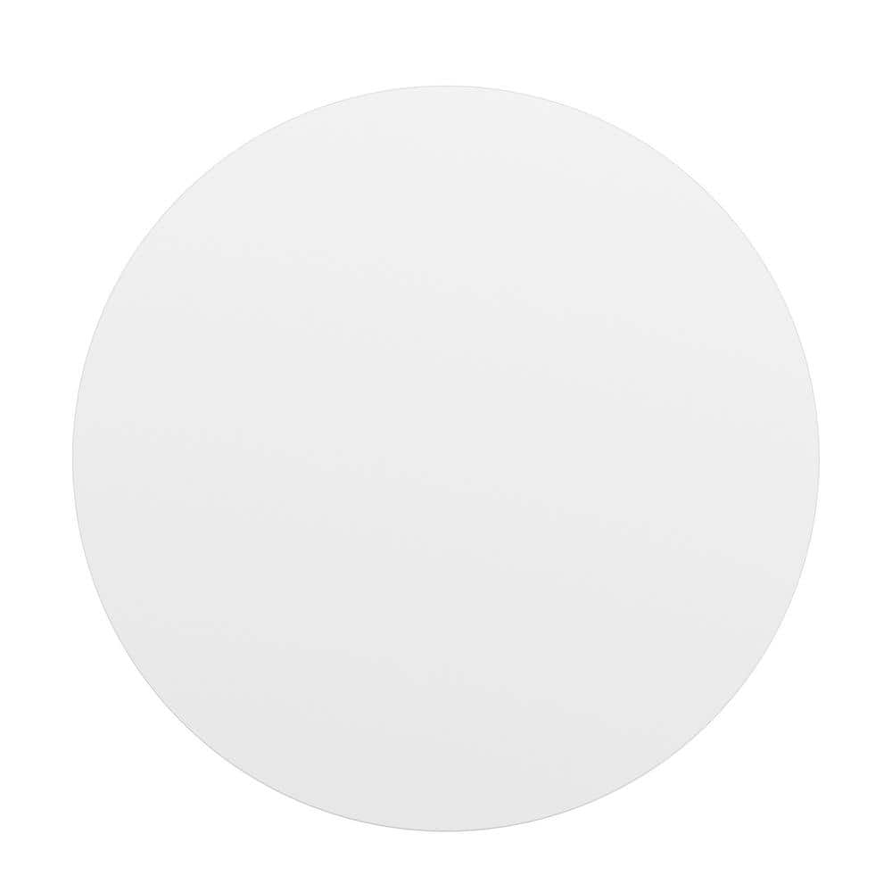 36 in. White/Gray Round Table Top Only - Hercitys