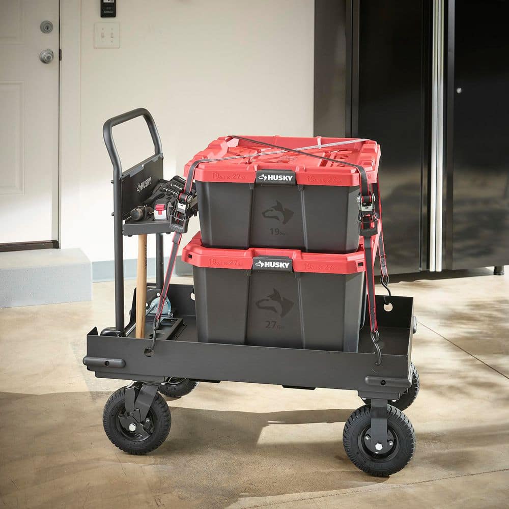 38 in. W All-Terrain Folding Tool Cart - Hercitys