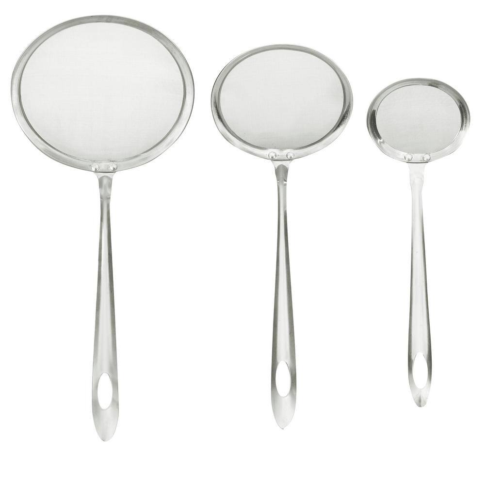 3-Piece Stainless Steel Skimmer Set - Hercitys