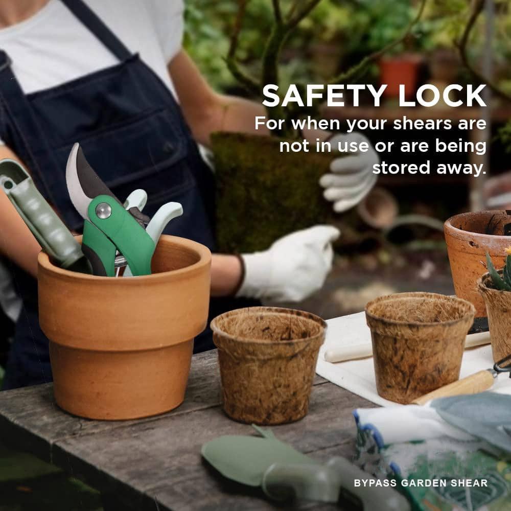 2.5 in. Pruning Shears Heavy-Duty Stainless Steel Bypass - Hercitys