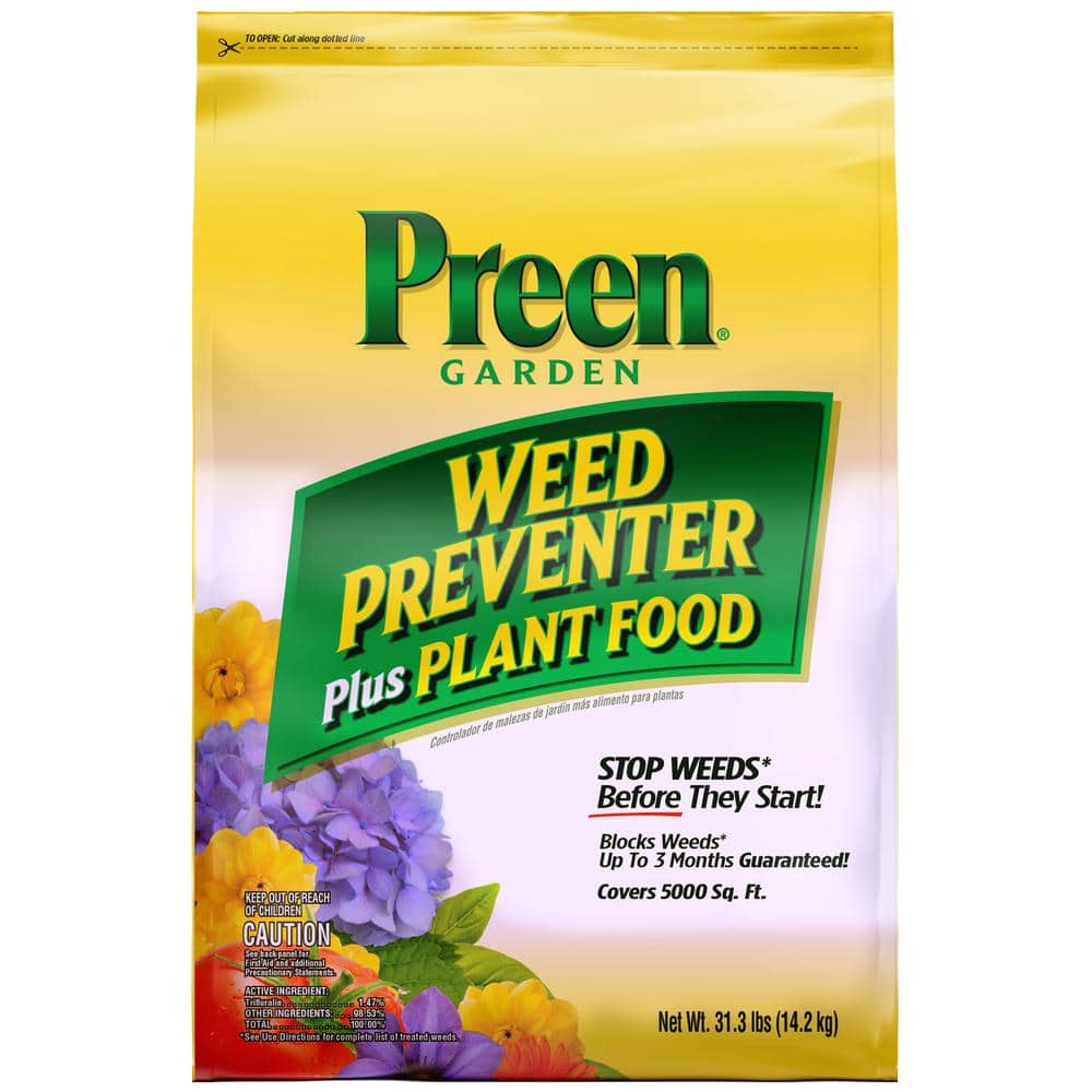 31.3 lbs. Garden Weed Preventer Plus Plant Food - Hercitys