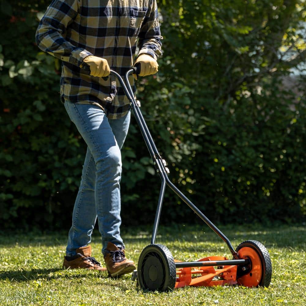 16 in. 4-Blade Manual Walk Behind Reel Lawn Mower - Hercitys