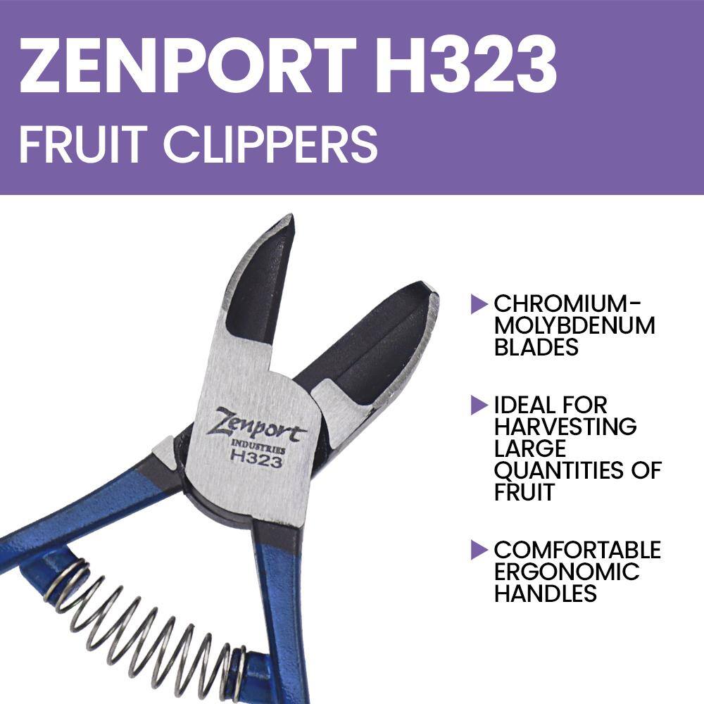 5 in. L Chromoly Steel Ergonomic Clementine Citrus/Apple Fruit Clippers - Hercitys
