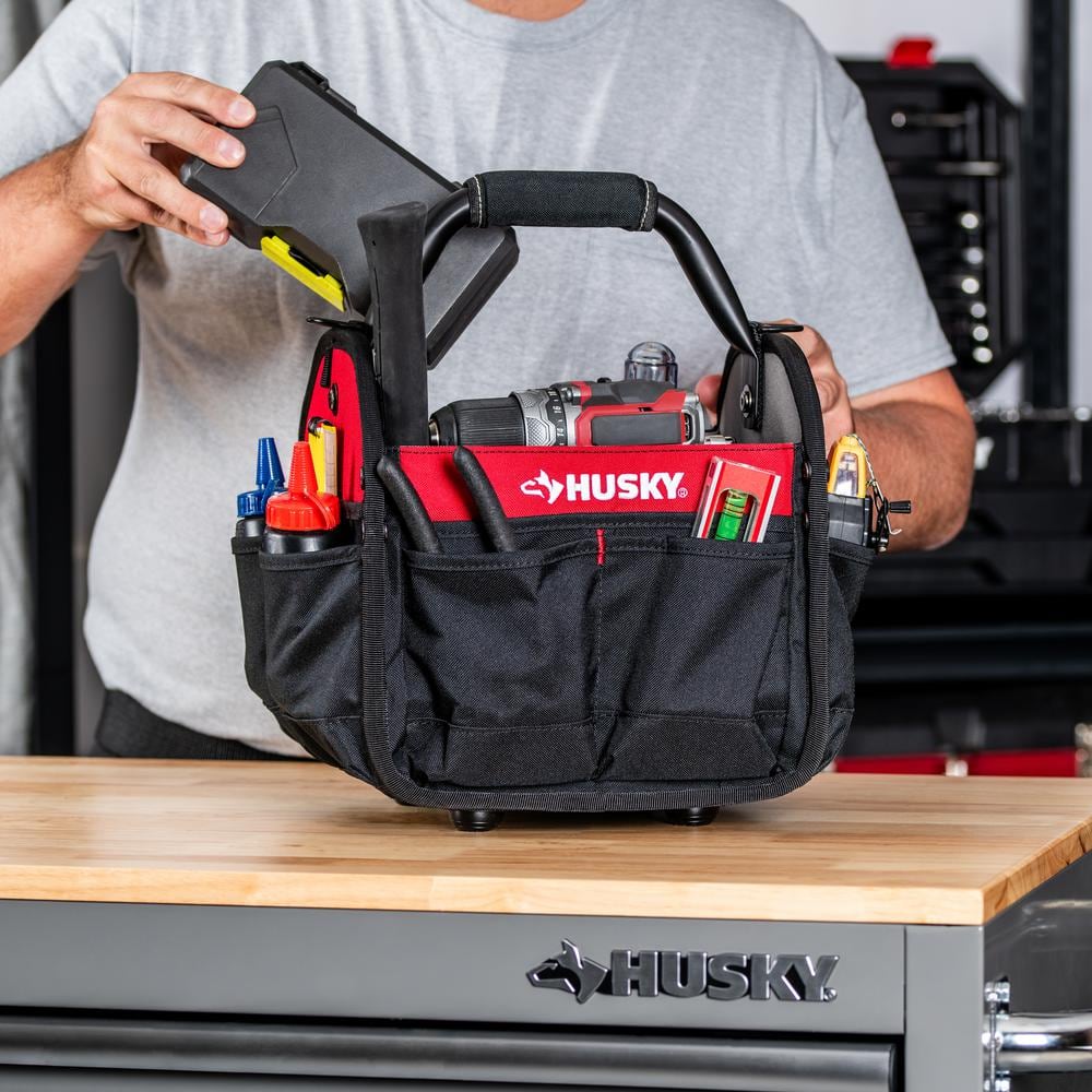10 in. 15 Pocket Open Top Tool Bag - Hercitys