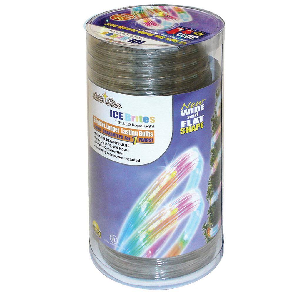 12 ft. 50-Light Multi-Color LED Flat Rope Light - Hercitys