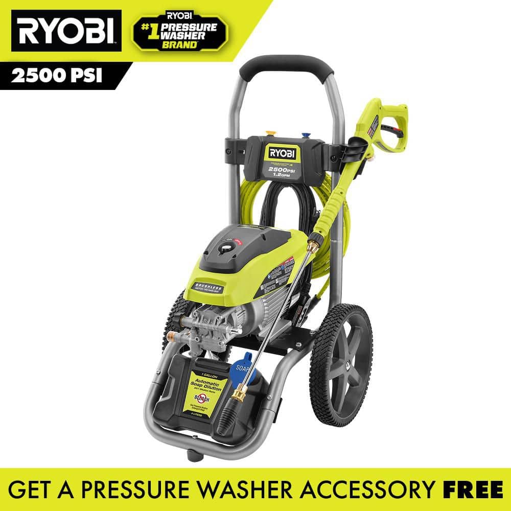 2500 PSI 1.2 GPM High Performance Cold Water Electric Pressure Washer - Hercitys
